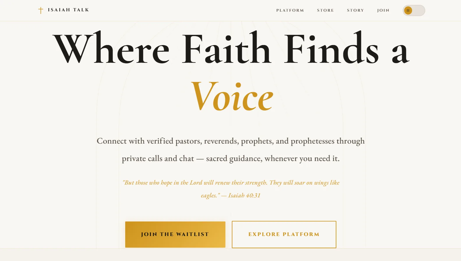 Isaiah Talk – custom WordPress website